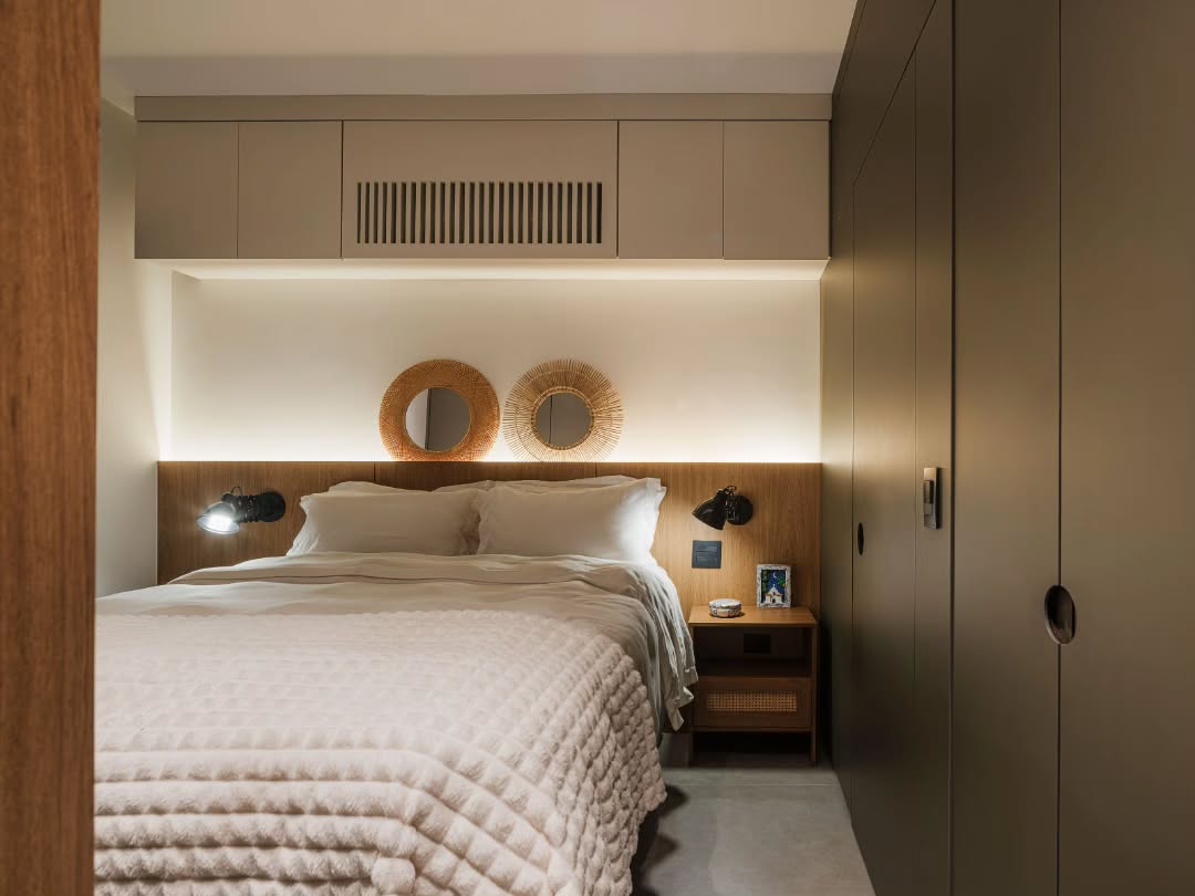 Acabamento ripado vazado para climatização